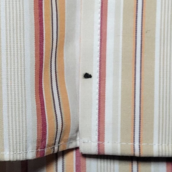 Eddie Bauer Relaxed Fit Mens Red Orange and Brown Button Up Shirt Size XL - Picture 6 of 10